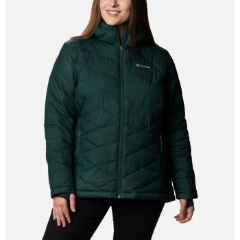 Columbia Heavenly Hooded Plus Size, Chamarras Verdes Para Mujer | 325681-DUX